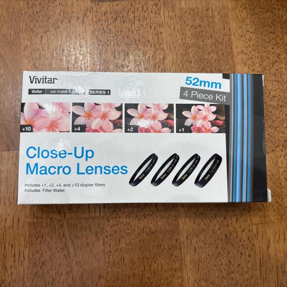 Vivitar Other - +1 +2 +4 +10 Close Up Macro Diopter Filter Set. For Nikon Sony Canon Lenses NIB